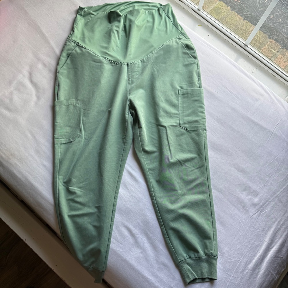 Mandala Equa-Tek Yoga Scrub Pants Joggers Lot of 2 Bundle XL Petite Maternity - Picture 11 of 14